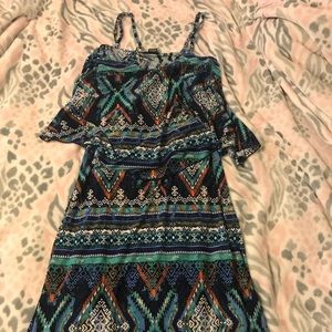 Blue Print Floor length Maxi dress